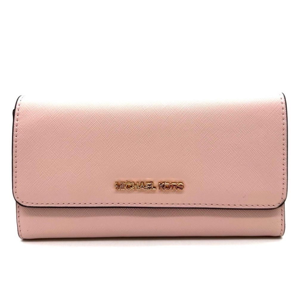 Michael Kors Large Trifold Wallet Powder Blush (NWT)